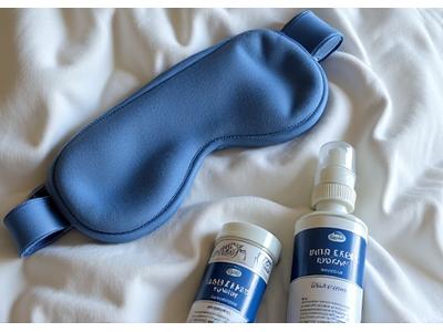 Sleep & Recovery box with silk eye mask and lavender spray